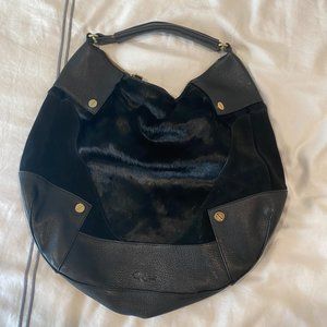 Designer Leather/Pony hair Foley + Corinna Satchel